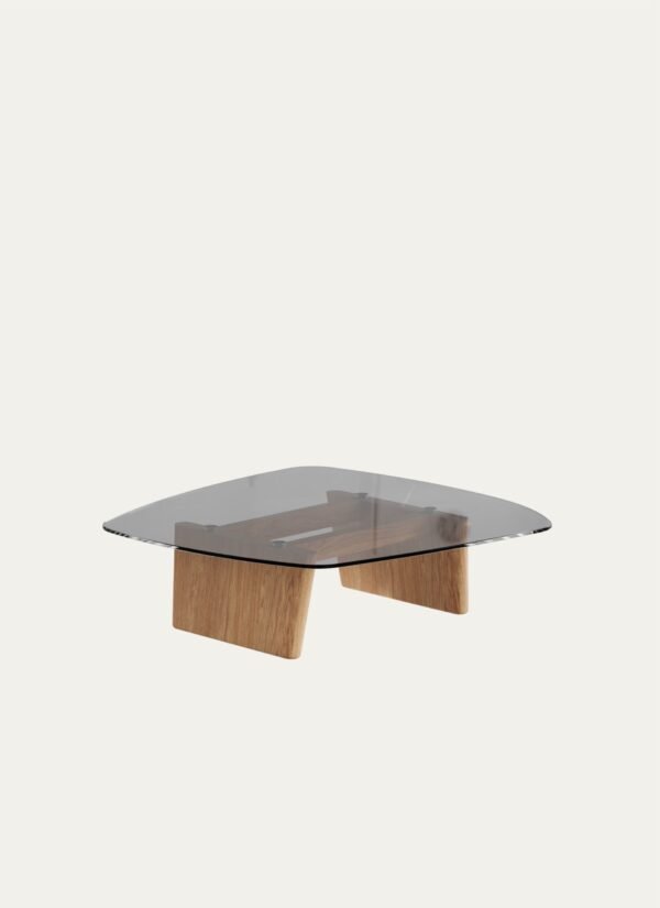 Amorf_Sehpa_Mese_Fume_Cam_Tabla_100x100_01_91aef624-a7f1-47b5-94cc-fb98085c5ced.jpg AMORPHOUS COFFEE TABLE - 100 CM, OAK, BLACK GLASS