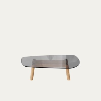 Amorf_Sehpa_Mese_Fume_Cam_Tabla_100x100_02_c06029e2-6971-4084-9252-b5ac838b68ea.jpg AMORPHOUS COFFEE TABLE - 100 CM, OAK, BLACK GLASS