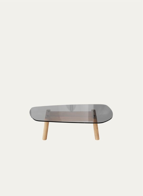 Amorf_Sehpa_Mese_Fume_Cam_Tabla_100x100_02_c06029e2-6971-4084-9252-b5ac838b68ea.jpg AMORPHOUS COFFEE TABLE - 100 CM, OAK, BLACK GLASS