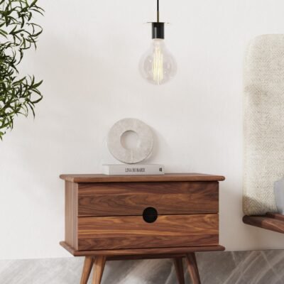 ATLAS NIGHTSTAND WITH DRAWERS - 51 CM