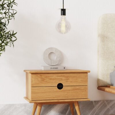 ATLAS NIGHTSTAND WITH DRAWERS - 51 CM