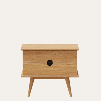 ATLAS NIGHTSTAND WITH DRAWERS - 51 CM