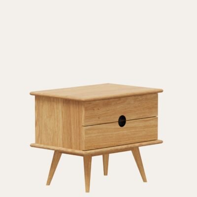 ATLAS NIGHTSTAND WITH DRAWERS - 51 CM