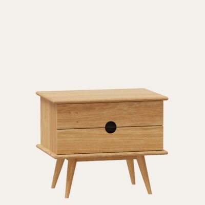 ATLAS NIGHTSTAND WITH DRAWERS - 51 CM
