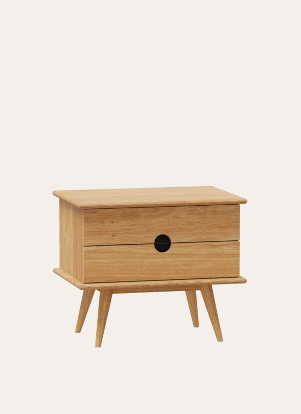 ATLAS NIGHTSTAND WITH DRAWERS - 51 CM