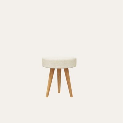 ATLAS POUF - 40 CM, CREAM