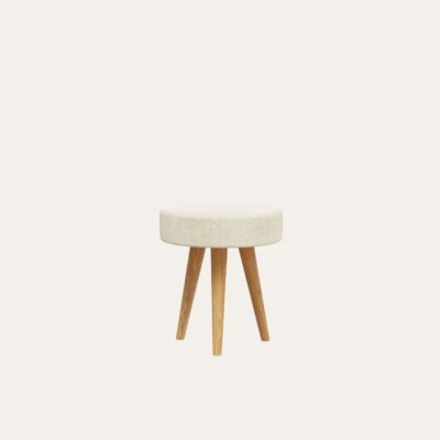 ATLAS POUF - 40 CM, CREAM