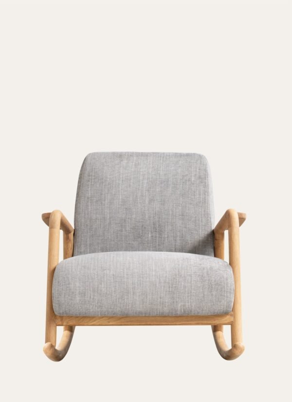 BONY ROCKING ARMCHAIR GREY