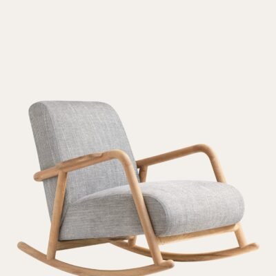 BONY ROCKING ARMCHAIR GREY