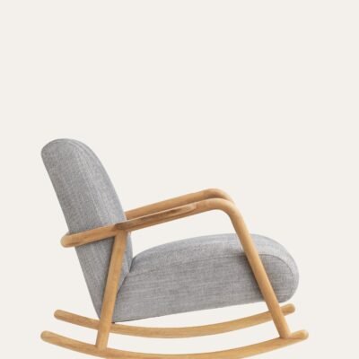 BONY ROCKING ARMCHAIR GREY