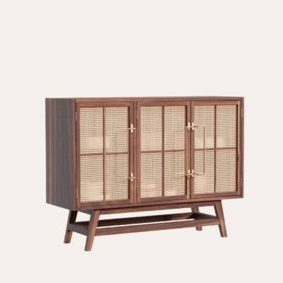 Buffet with Grooved Design 120 x 90 cm
