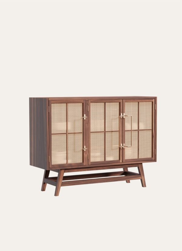 Buffet with Grooved Design 120 x 90 cm