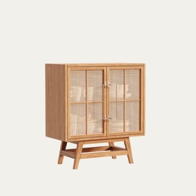 Buffet Table with Cane Work 80 x 90 cm