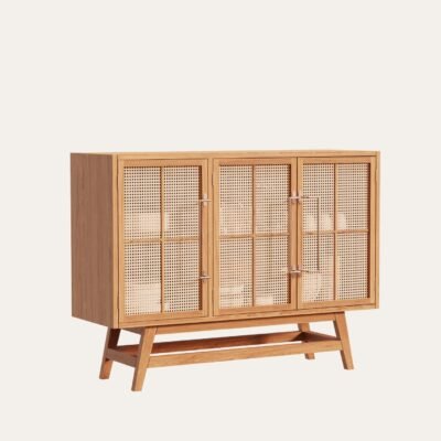 Buffet with Grooved Design 120 x 90 cm