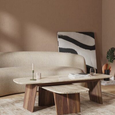 AMORPHOUS COFFEE TABLE - 150 CM, MARBLE